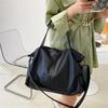 Large Black Shoulder Crossbody Bags for Women Hobo Shopper Sac Solid Color Quality PU Leather Handbag Lady Travel Tote Bag