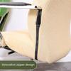 Plaid Fleece Waterproof Computer Chair Cover Elastic Office Chair Cover Cinema Internet Cafe Armrest Swivel Chair Cover