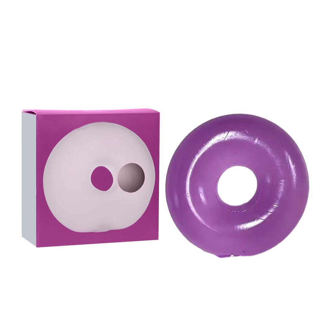 Inflatable Donut Shape Pool Float Durable Vinyl Material for Adults and Kids Water Recreation Use