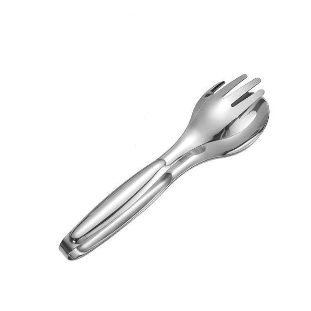 Non-Slip Stainless Steel Salad Tongs Multi-function Barbecue Tongs Food Tongs  Camping