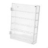 Coin Display Case 5 Rows Acrylic Storage Box Portable Medal for Grandfathers Fathers
