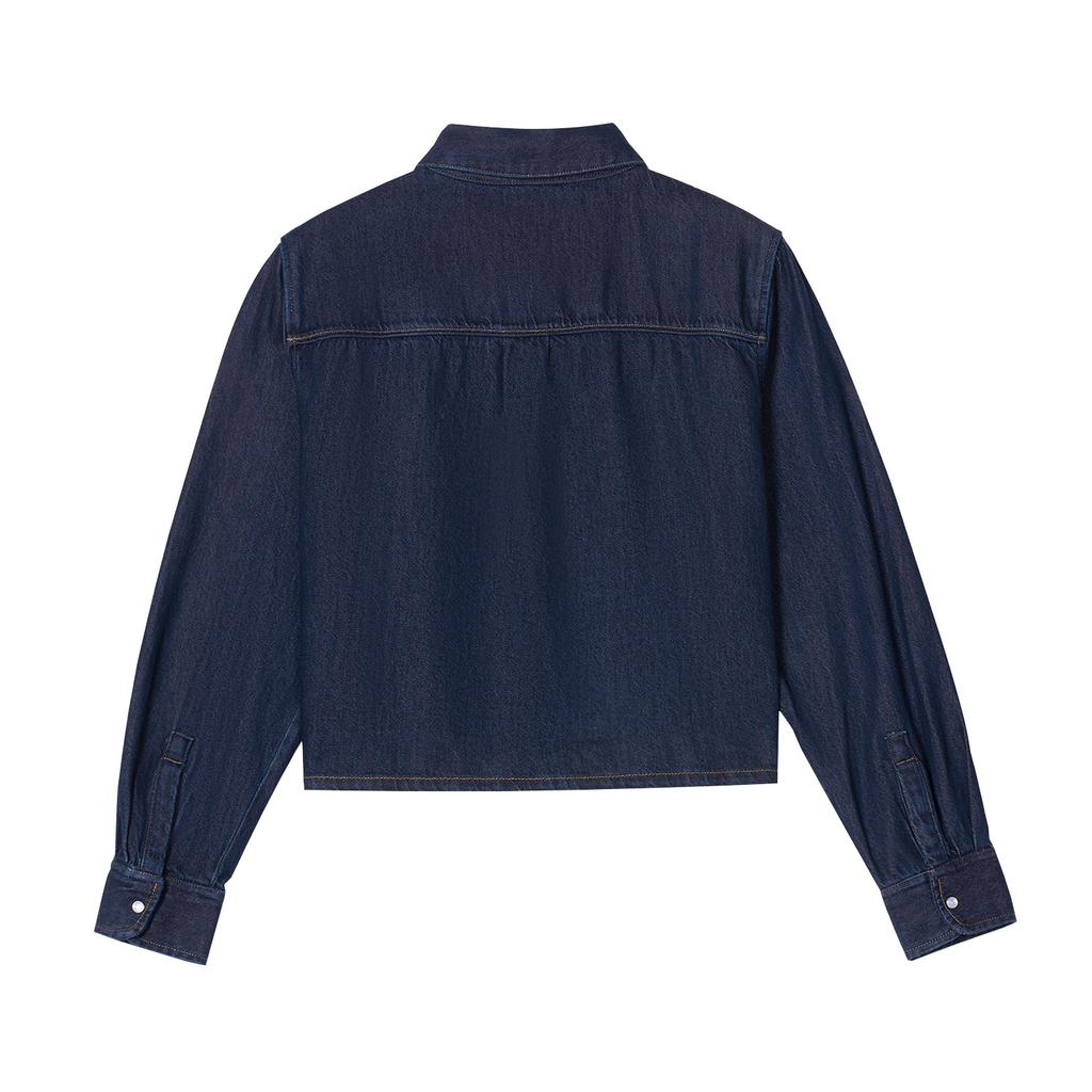 Levis Винтажная Мягкая Повседневная Удобная Джинсовая Рубашка с Длинным Рукавом и Острым Воротником Женские рубашки 005DW-0000