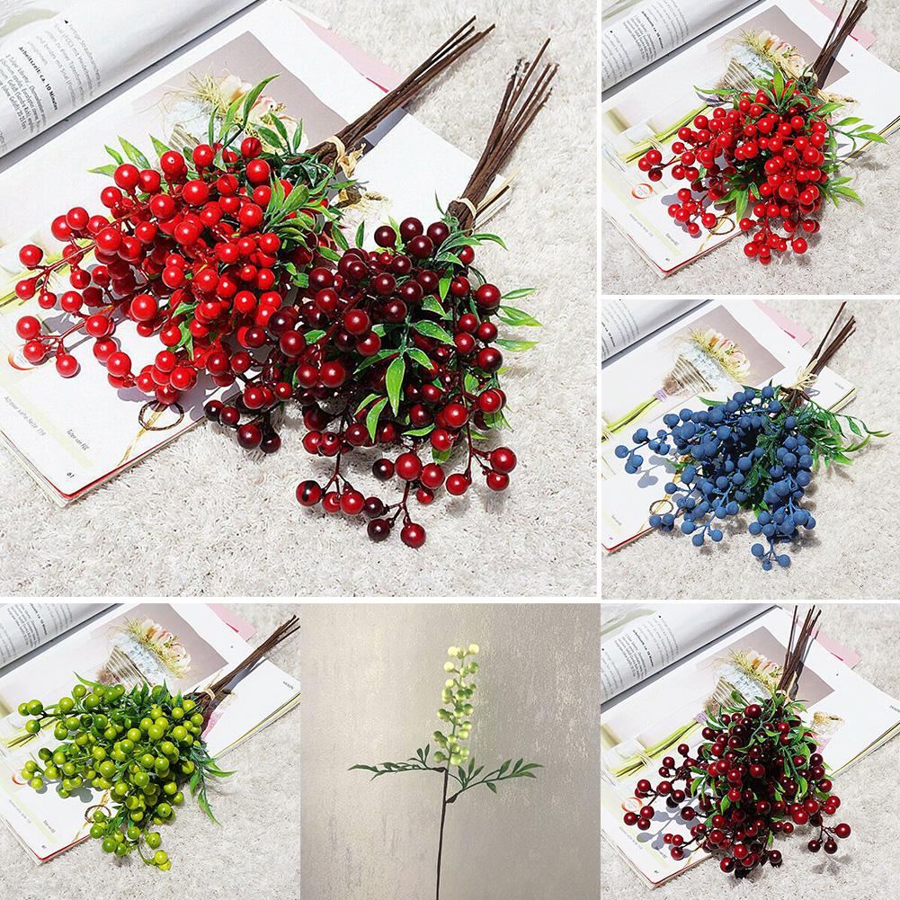 Рождественские украшения поставляют искусственные ягодные цветы для рождественской елки и венка