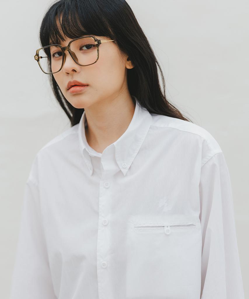 BAKKEN Pocket Button Paper Shirt Bk8921_White