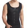 Men Sauna Suit Waist Trainer Body Shaper Compression Shirts Workout Sweat Tank Tops Vest Shapewear Exercise Slimming Undershirt Fat Burning Underwear