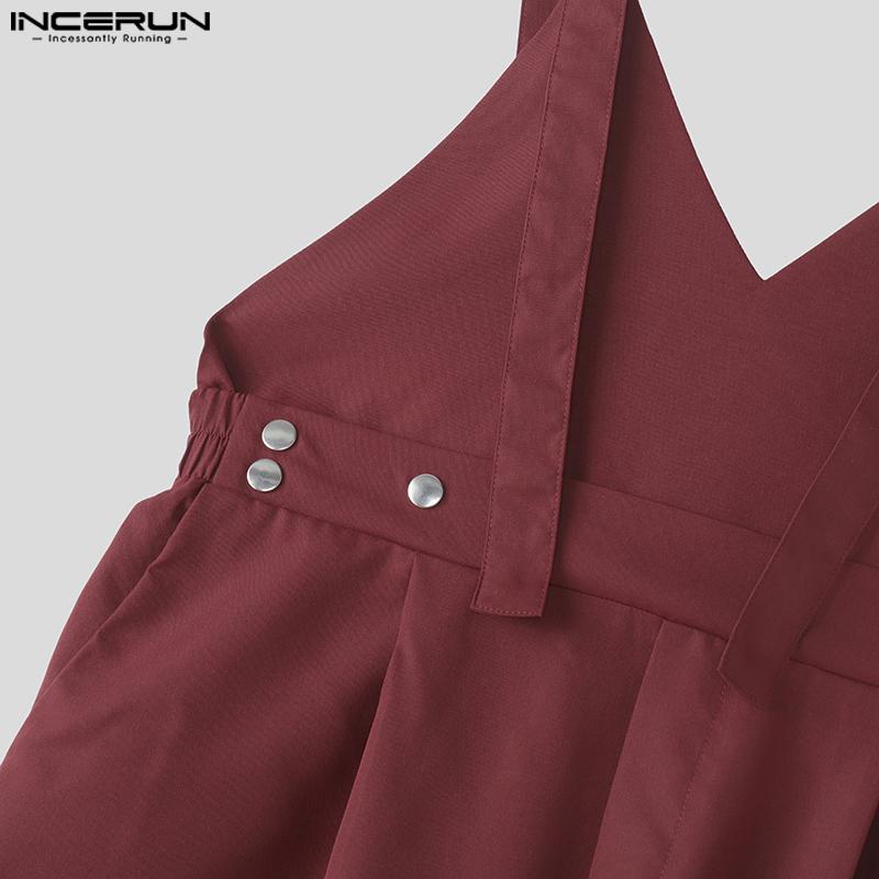 INCERUN Мужские летние регулируемые подтяжки с длинным ремешком комбинезоны комбинезоны брюки