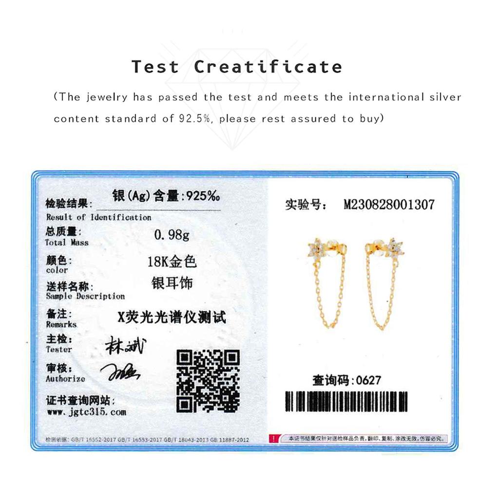 ANDYWEN 925 Sterling Silver Gold Midnight Chain Stud Earring Wedding Flower Piercing Pendiente Luxury Jewelry