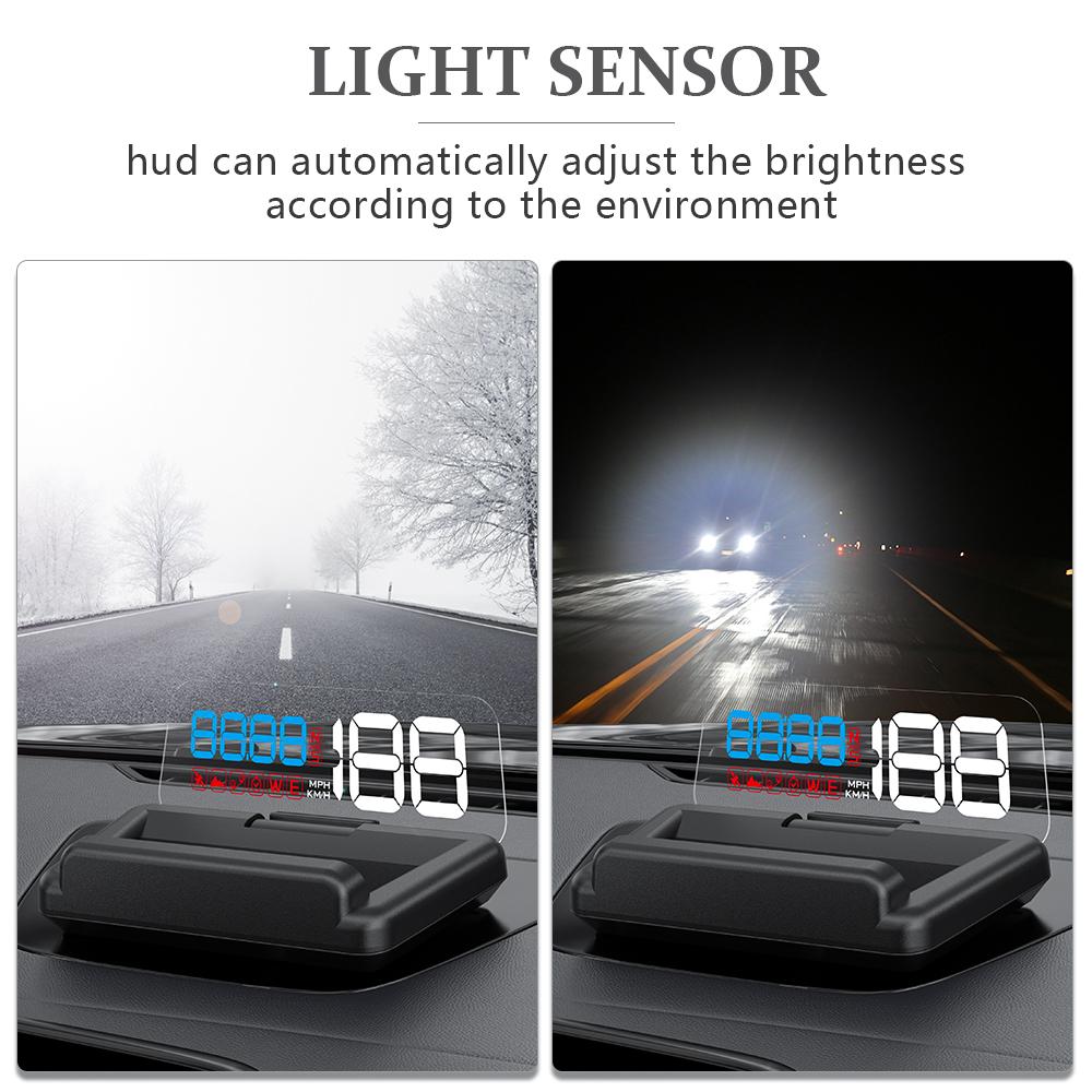 ZQKJ C500 HUD Car OBD2 Head Up Display Спидометр Проектор EOBD Автомобильный Цифровой Бортовой Компьютер Датчики Температуры Воды