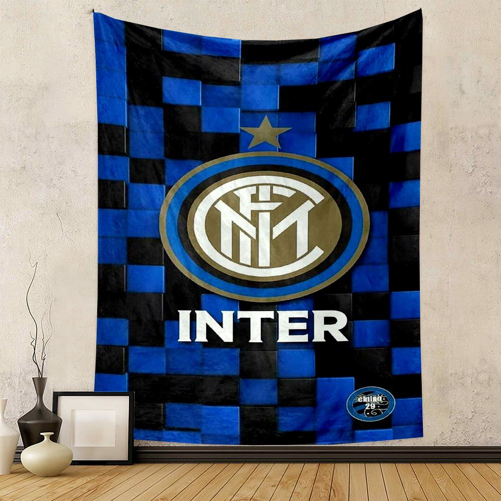 "Inter Milan Logo Non-slip Patterned Design, Ideal for Living Room and Bedroom Sofas"
