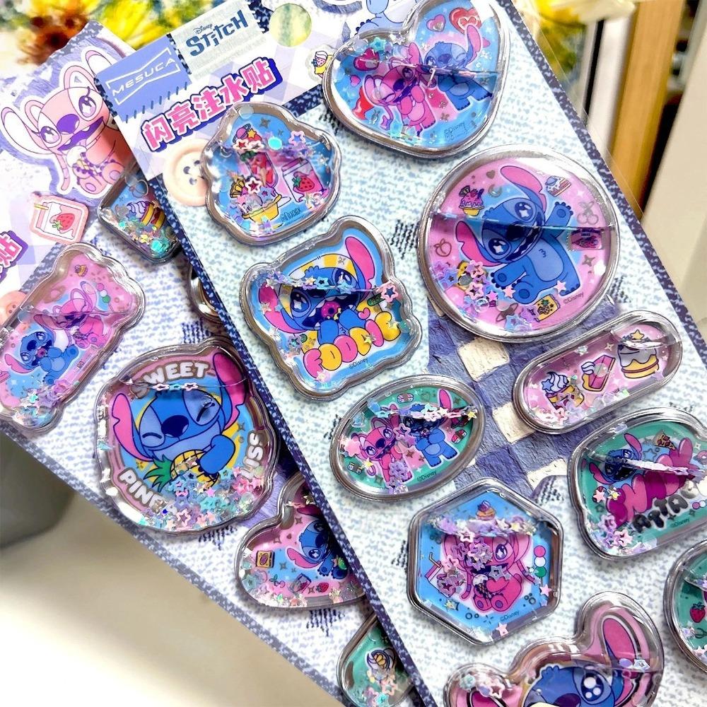 3D-наклейки Disney Стич с эффектом встряхивания для DIY-тетради, альбома, дневника, блокнота. Милые аниме-канцтовары для школьников