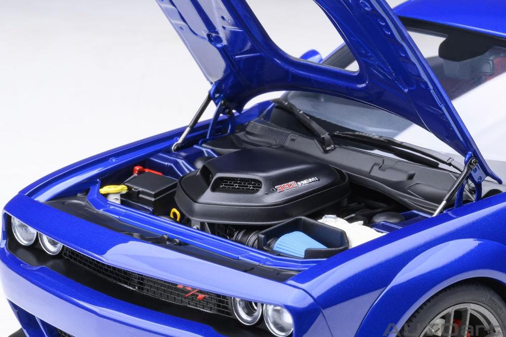 AUTOart Dodge Challenger Scat Pack Wide Body 2022 INDIGO Blue Готовый продукт 1/18 R/T СИНИЙ/Металлик