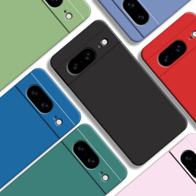 Для Google Pixel 8 Чехол Для Pixel 6A 7A 8A 6 7 8 Чехол Оригинальный жидкий силиконовый резиновый противоударный бампер для Pixel 6 7 8 Pro