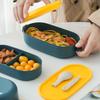 Yousheng Bento Box Waterproof Good Sealing Double Layer Large Capacity Multifunction School Kids Lunch Food Container with Spoon Daily Use