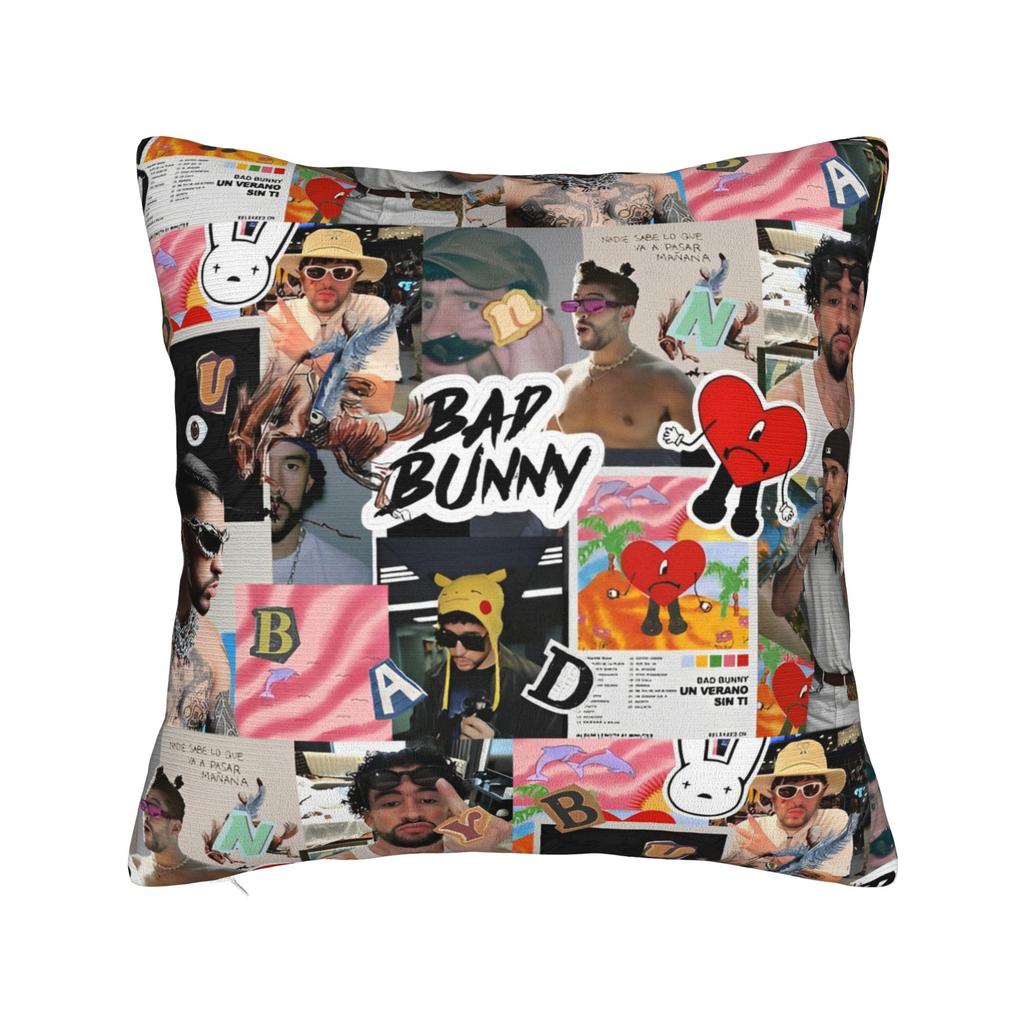 Bad Bunny DTMF Наволочка Полиэстер Чехол для Подушки Декорация Чехол для Подушки Дом Прямая Поставка 18'