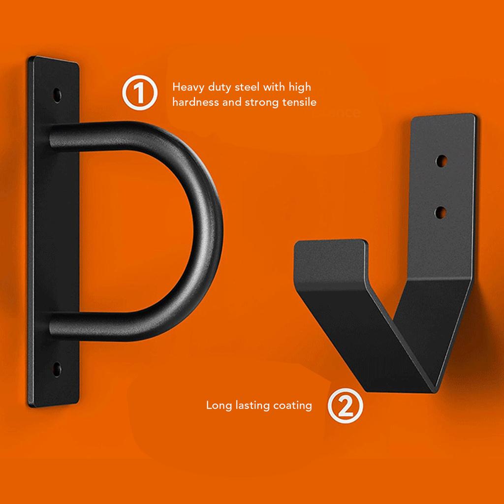 Набор настенных креплений для боевого каната, кронштейн-органайзер для тренировочного каната из углеродистой стали с крюком для хранения для спортзала