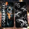 Чехол для телефона с изображением собаки добермана для iPhone 16 15 14 13 12 Pro Max XR XS X 11 7 8 Plus, противоударный, мягкий, силиконовый чехол, сумки Capas