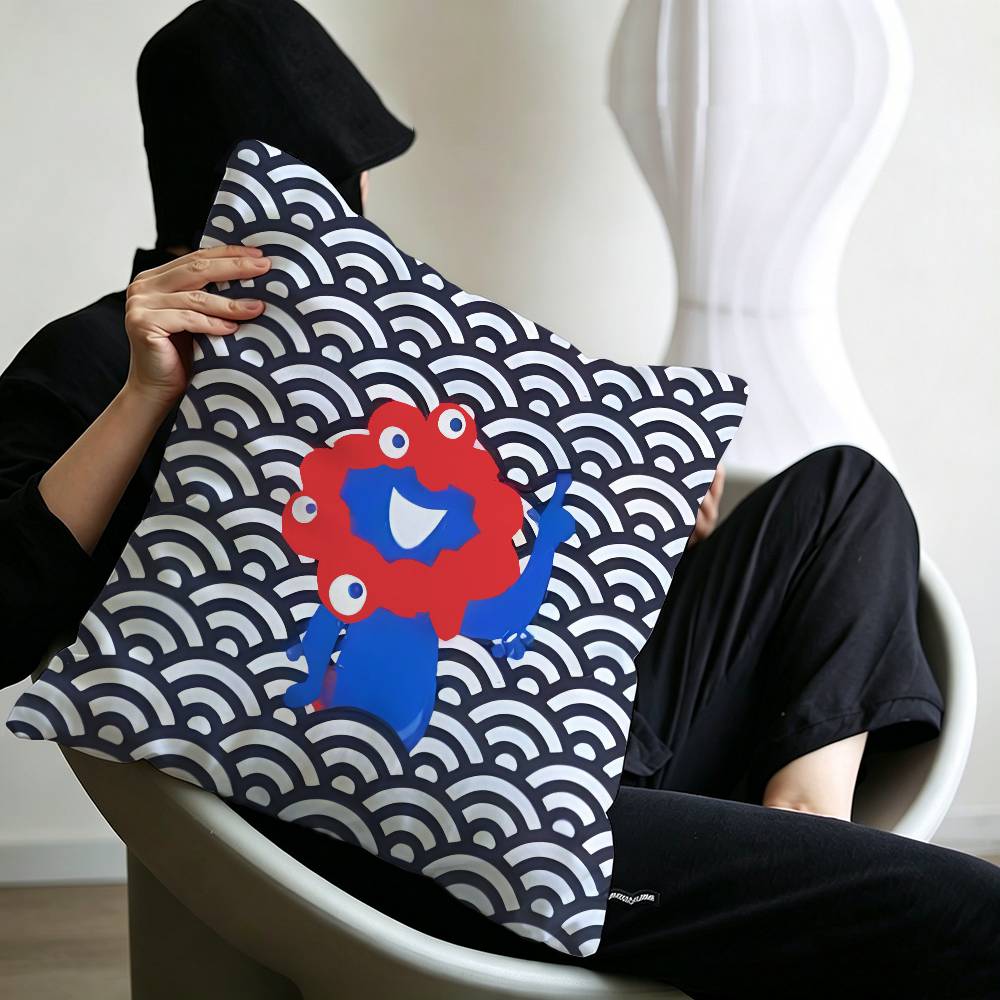 Cartoon MMyakuMyaku Pillow Cushion Cover Pillowcase Living Room Sofa Home Decor Customized