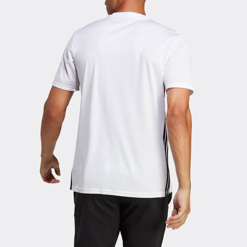 Adidas Таблица 23. Трикотажная футболка с короткими рукавами и круглым вырезом, мужские топы, белые H44526
