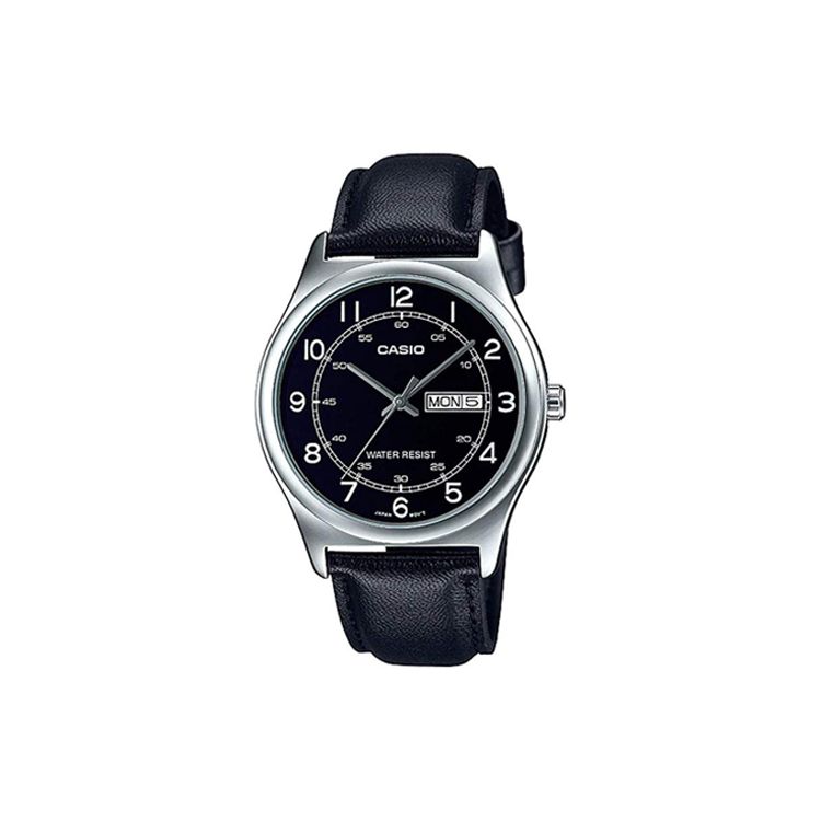 Casio Стандартная серия Платье Серия Модный Повседневный Ретро Классический Указатель Дата День недели Водонепроницаемый Кварцевый механизм Кожаный ремешок MTP-V006L-1B2U