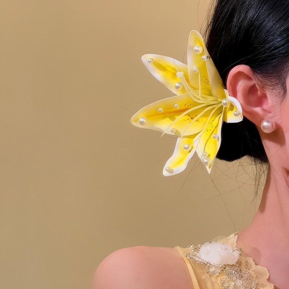 Vintage Water-Sprinkling Festival Hair Clip Fresh Floral Headwear Side Bangs