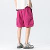 Men's Trendy Summer Loose Straight Cargo Shorts - Nylon Ice Silk, Mid-Length, Casual Fit