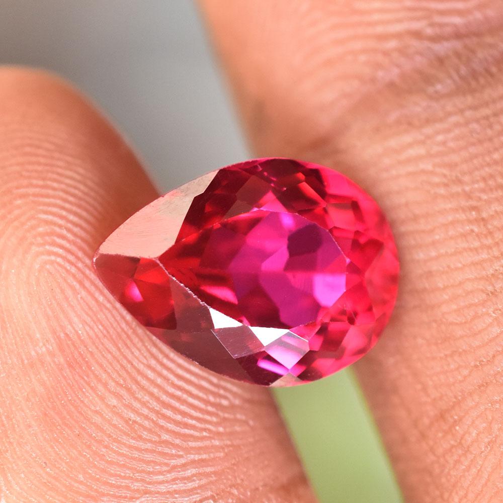 Natural Pink Ruby Loose Gemstone 13x9mm Pear Shape Hot for Jewelry Making and Gem Collections
