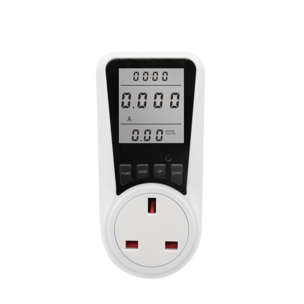 Backlight Electrical Energy Monitor Socket LCD Screen Energy Monitor Power Meter Home Use