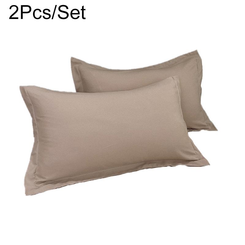 One Pair Of Washable Pillowcase Soft Comfortable Solid Color Pillow Case 48*74cm Pillow Cover Nordic Living Room Home Decoration