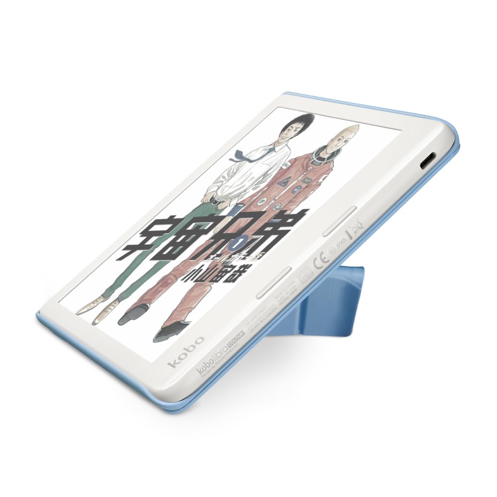 Kobo Libra Colour с черной чехлом-обложкой для сна Набор Цветной Совместимость с цветом Функция письма Eink 32 ГБ Водонепроницаемый IPX8 Сенсорный экран Планшет ComfortLight PRO (белый)