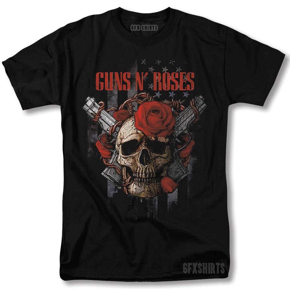 Футболка Guns N Roses Классический Рок Тур Мерч Винтаж Графический Дизайн Футболка Унисекс Футболка