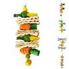 Parrot Toys Grass Woven Corn Vine Ball Carrot Cork Chewing Toy Bird Cage Accessories For Cockatiel Hamster Rabbit