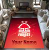 Nottingham Forest FC Printed Crystal Velvet Rug Non‑Slip Crystal Velvet Carpet For Sofa Bedroom Indoor Home Decoration