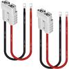 Комплект из 2 шт. разъемов Anderson 50A, аккумуляторные кабели 8 AWG, водонепроницаемые быстроразъемные соединения, кабели длиной 0,98 фута для передачи энергии аккумулятора Lifepo4