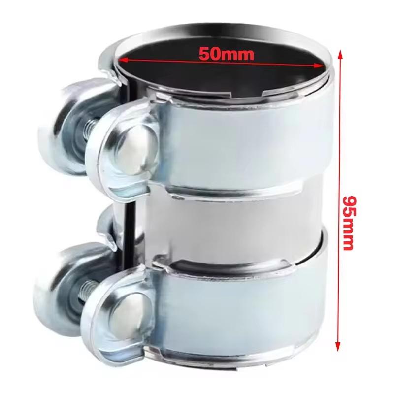 Exhaust Clamp 45Mm 50Mm 55Mm 60Mm 65Mm Exhaust Tube Pipe Connector Joiner Sleeve Clamp Adjustable Tip