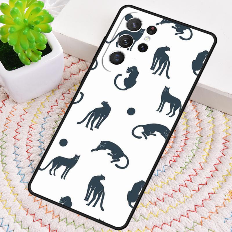 Minimalist Cats Silicone Phone Case For Samsung Galaxy note 10 pro S26 S25 S24 S23 S22 S21 Plus S25Ultra Capa Cover