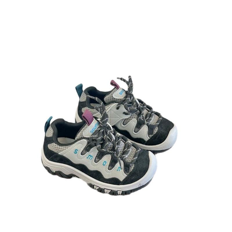 Youth style shoes Kids Outdoor Running Shoes Boys Girls Lightweight Breathable Non-Slip Rubber Sole Mesh Upper Fall