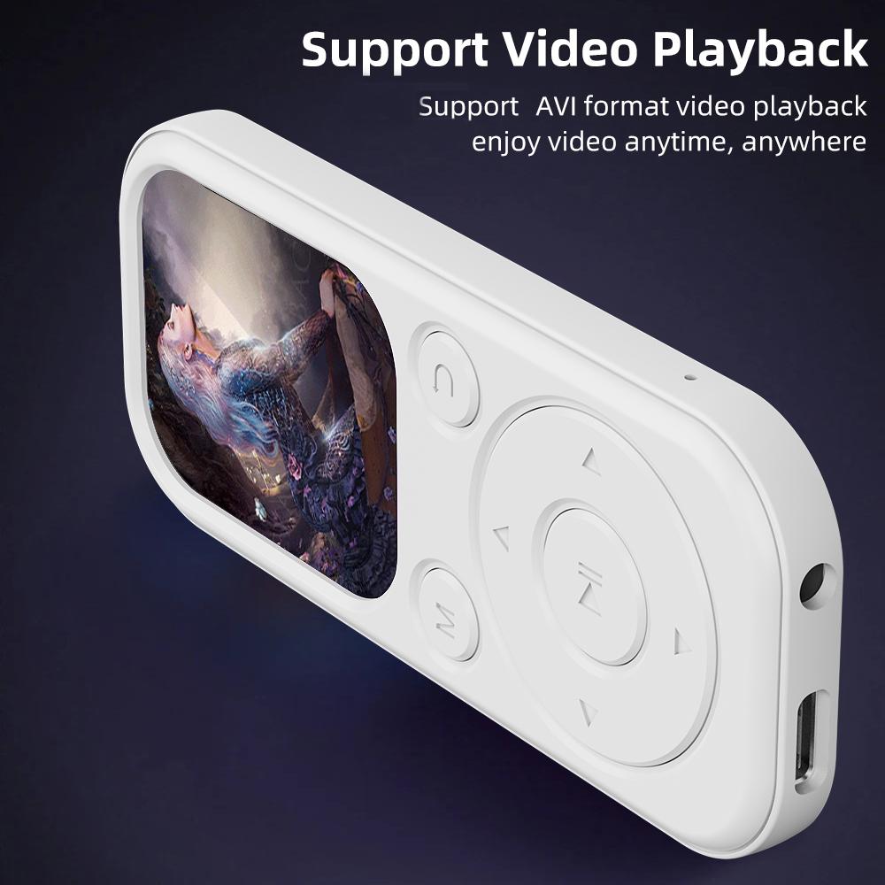 Портативный MP3 MP4 плеер Bluetooth 5.4 музыкальный плеер мини-динамик поддержка FM-радио диктофон электронная книга