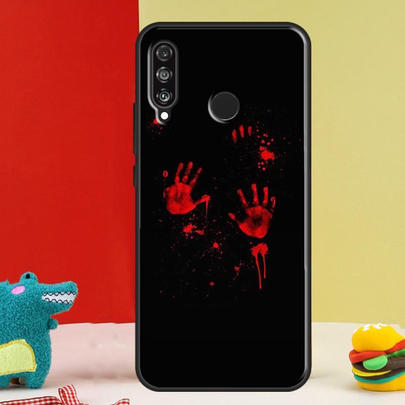 Кровавая рука для Huawei Nova 12s 12i 11i 8i 9 10 SE Y91 Y90 Y60 Y70 Y72 Y61 P20 P40 P30 Lite P60 Pro Чехол
