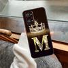 Чехол с золотым мраморным монограммой буквы Для Realme 11 12 13 14 Pro Plus C53 C55 C51 C25 C63 C61 C65 C67 C71 C75 GT6 GT7 15 Pro