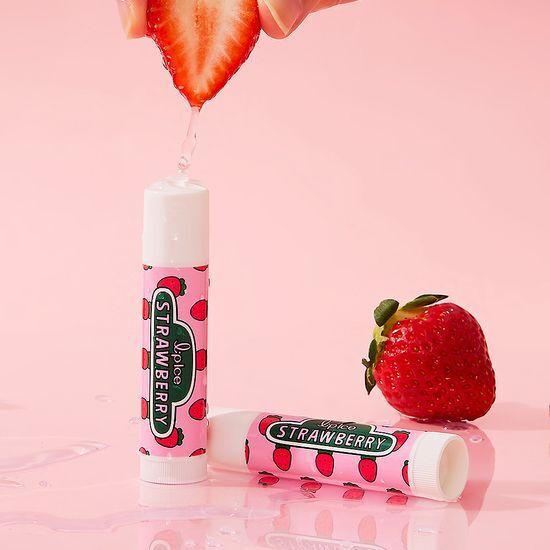 MENTHOLATUM Бальзам для губ Lip Ice со вкусом клубники 3,5 г