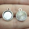 Fit Round 12mm Glass Cabochon Base Setting Tray Accessories Parts Men Jewelry New Arrivals Cheap Cute Stuff