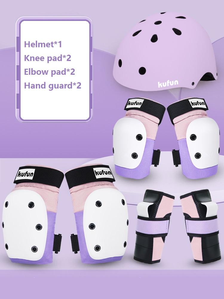 KUFUN Sport защитный комплект наколенник локоть скейтборд катание на коньках девочки мальчики розовый мужчины женщина протектор роликовые коньки жесткий