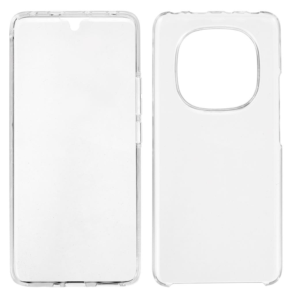 Чехол для Xiaomi Redmi Note 14 Pro+ 5G/14 Pro 5G/Poco X7 5G, ТПУ Рамка, Прозрачная Акриловая Задняя Панель, с ПЭТ Пленкой