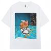 Summer 2026 New Fun Dripping Chicken Emoji Tshirt High Quality Fashion Casual Breathable Mens Creel Print Tshirt