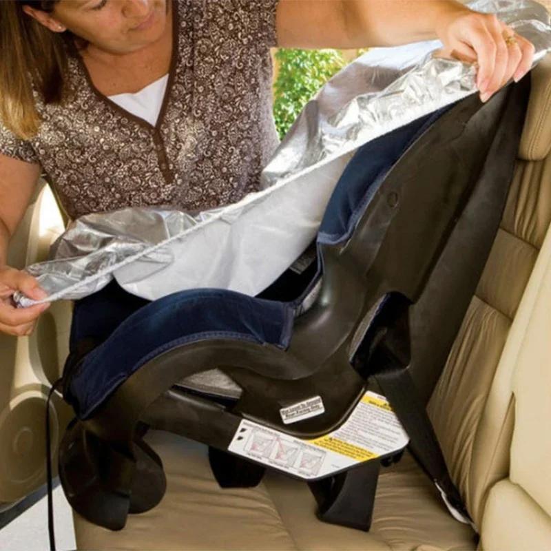 50x50 см автомобильное сиденье детское сиденье солнцезащитный козырек защитный чехол для детей алюминиевая пленка солнцезащитный козырек УФ-защита пылеизоляция изоляция