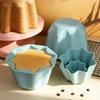 4PCS/SET High Temperature Resistant Baking Mold Silicone Flan Pan Mold  Pastry Utensil
