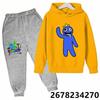 Kids Pullover Hoodie Sets Sweatshirt Boys Girls Anime Tops Kawaii Outwear Sudadera Children Clothes Game Rainbow Friends Hoodies