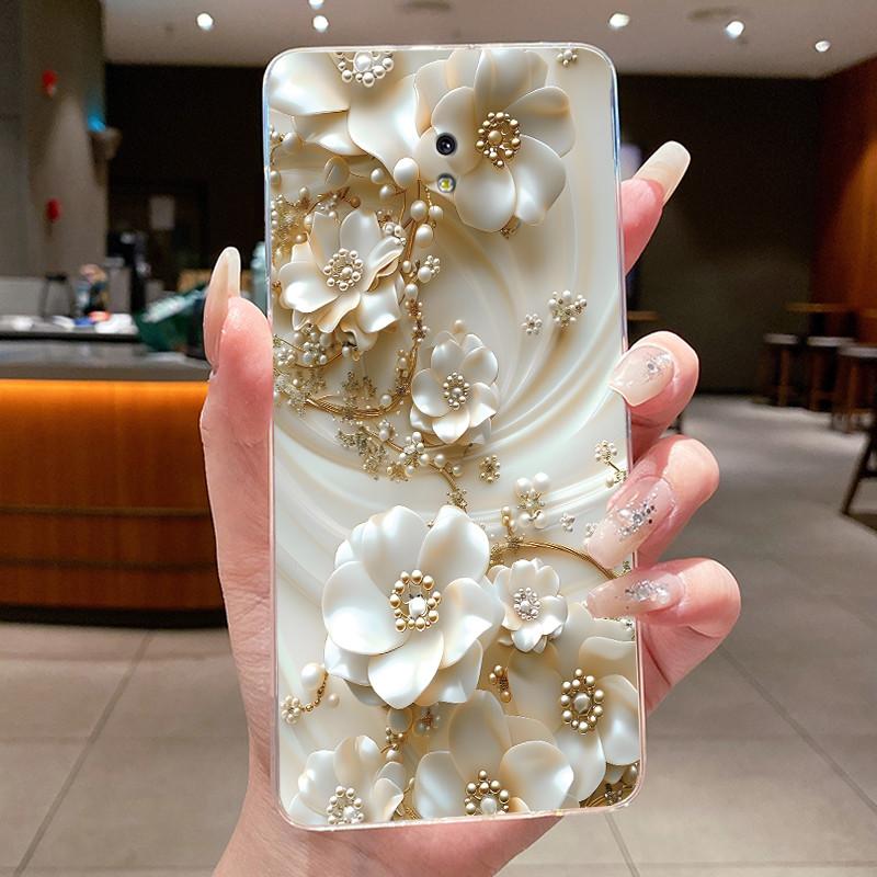 Case For Samsung Galaxy J3 2017 / J5 2017 / J7 2017 Silicone Cover Fashion Flower Clear Bumper For Samsung J730 J530 J330 Coque