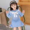 Платье для девочки Вязаное платье-свитер Весенне-осенний свитер Длинная юбка Детские милые платья принцессы