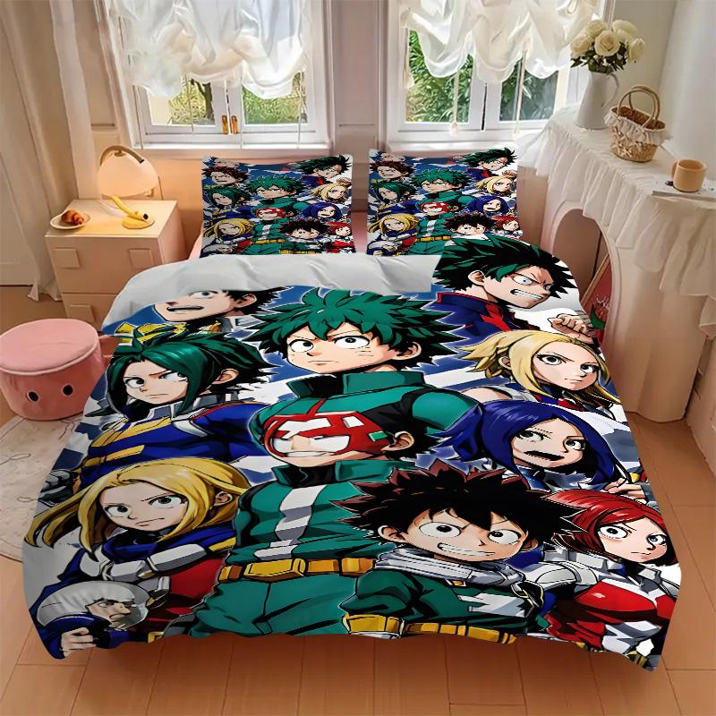 Heroic Adventures Unite Print 3Pcs Bedding Setduvet Cover With 2 Bedropillowcase Home Birthday Gift